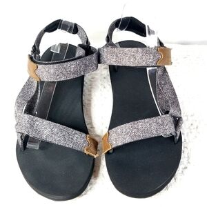 Roots Men's Gray Salt and Pepper Stappy Sandals